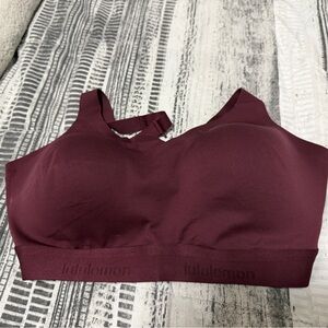 Lululemon Deep Red Activewear Top